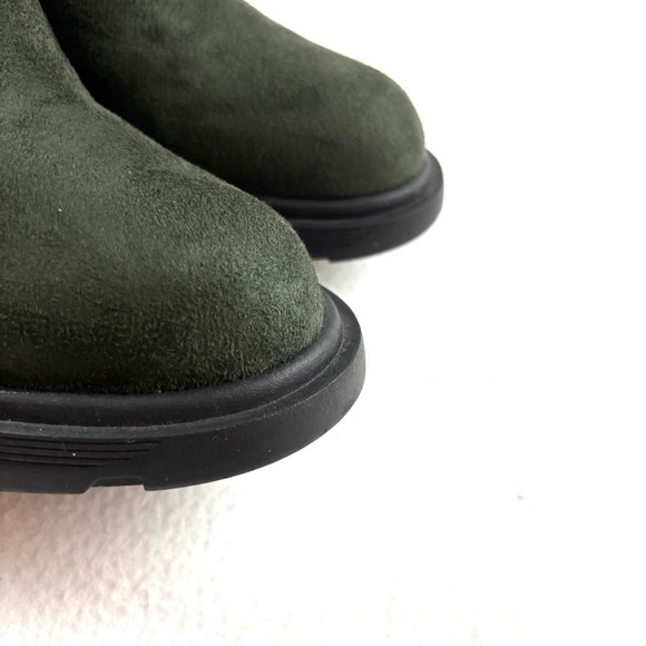 NWOT Nine West Ream Forest Green Faux Suede Chelsea Ankle Calf boots (7M) - Picture 8 of 16